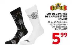 Trafic Lot de 2 paires de chaussettes homme offre