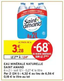 Intermarché Eau Minérale Naturelle Saint Amand offre