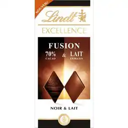 Carrefour Market Lindt excellence tablette de chocolat fusion offre