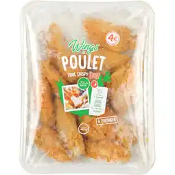 Carrefour Market Wings de poulet pané crispy épicé halal offre