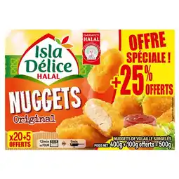 Carrefour Market Isla délice nuggets de volaille halal surgelés offre