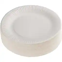 Carrefour Market Simpl lot de 100 assiettes blanches offre