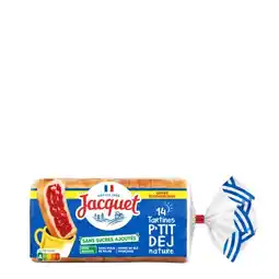 Carrefour Jacquet tartines p'tit déj offre économique offre