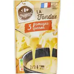 Carrefour Carrefour original fondue 3 fromages offre