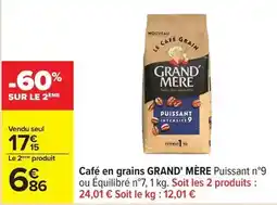 Carrefour Drive Grand'mère - cafe en grains offre