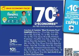 Carrefour Drive Pampers - couches & culottes offre