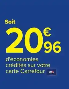 Carrefour Drive Carrefour - d'économies créditos sur votre carte offre