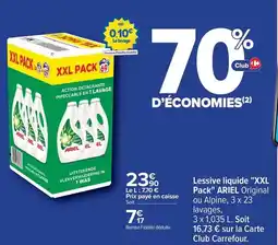 Carrefour Drive Ariel - lessive liquide xxl pack offre