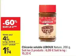 Carrefour Drive Chicorée soluble offre