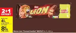 Carrefour Drive Nestlé - barres lion format familial offre