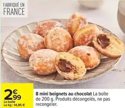 Carrefour Drive 8 mini beignets au chocolat la boîte offre