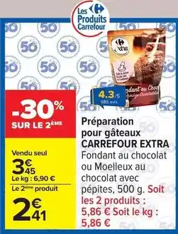 Carrefour Drive Carrefour - préparation pour gâteaux offre