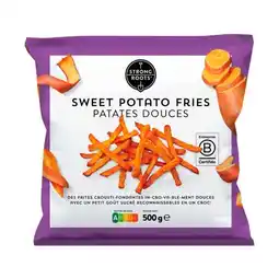 Carrefour Strong roots frites de patates douces surgelées offre