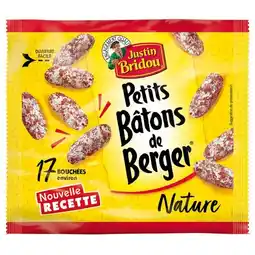 Carrefour Justin bridou saucisson bâtons de berger offre