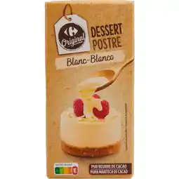 Carrefour Carrefour original tablette de chocolat dessert offre