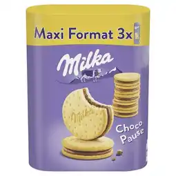 Carrefour Milka biscuits choco pause maxi format offre