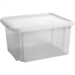 Carrefour Carrefour home boîte plastique avec couvercle 18 l offre