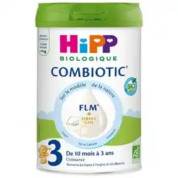 Carrefour Hipp biologique lait croissance combiotic flm 3 offre