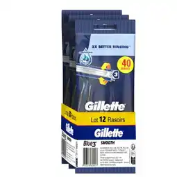 Carrefour Gillette rasoirs non rechargeables offre
