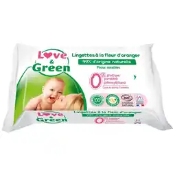 Carrefour Love & green lingettes bébé offre