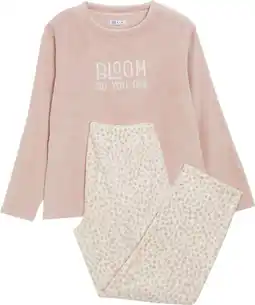 Carrefour Tex pyjama micro polaire femme offre