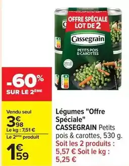 Carrefour Drive Cassegrain - légumes offre spéciale offre