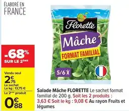 Carrefour Drive Florette - salade mâche offre
