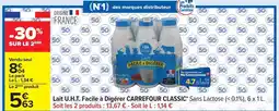Carrefour Drive Carrefour - lait u.h.t. facile à digér offre