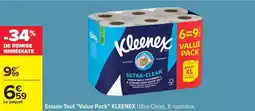 Carrefour Drive Kleenex - essuie-tout vallie pack ultra-clean, 6 rouleaux offre