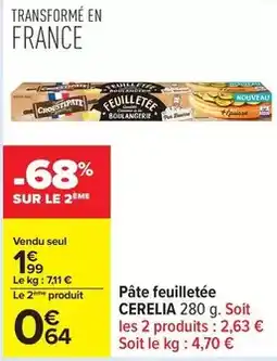 Carrefour Drive Croustipate - pâte feuilletée offre