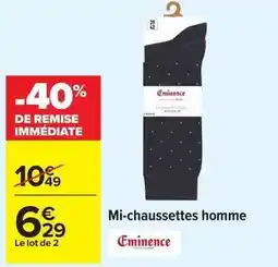 Carrefour Drive Eminence - mi-chaussettes homme offre