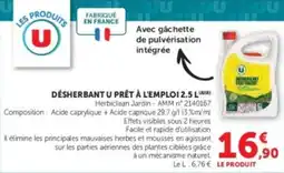 Super U Désherbant u prêt à l'emploi offre