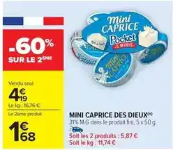 Carrefour Drive Pocket - mini caprice des dieux offre