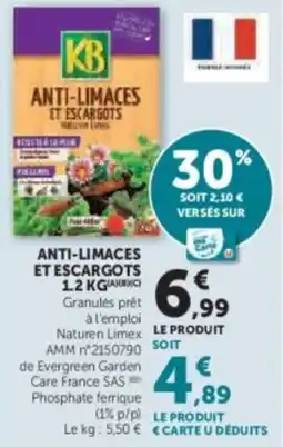 Super U Anti-limaces et escargots offre