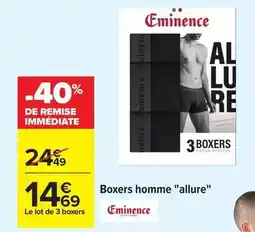 Carrefour Drive Eminence - boxers homme allure offre