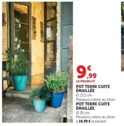 Super U Pot terre cuite emaillée offre