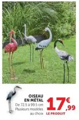Super U Oiseau en métal offre