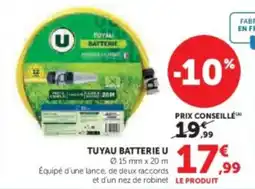 Super U Tuyau batterie u offre