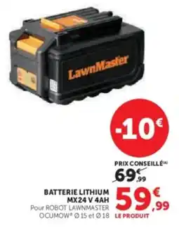 Super U Batterie lithium mx24 v 4ah offre