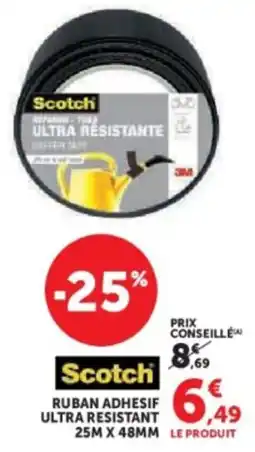 Super U Scotch ruban adhesif ultra resistant offre