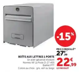 Super U Boite aux lettres 1 porte offre