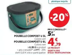 Super U Poubelle compost u offre