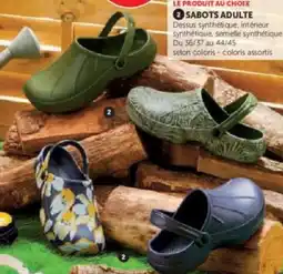 Super U Sabots adulte offre