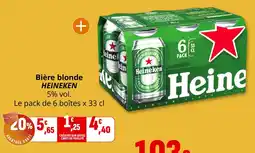 Coccimarket Bière blonde heineken offre