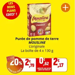 Coccimarket Purée de pomme de terre mousline offre