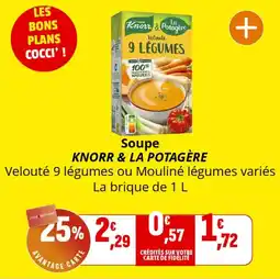 Coccimarket Soupe knorr & la potagère offre