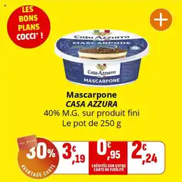 Coccimarket Mascarpone casa azzura offre