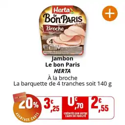 Coccimarket Jambon le bon paris herta offre