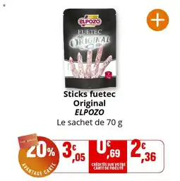 Coccimarket Sticks fuetec original elpozo offre