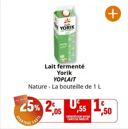 Coccimarket Lait fermenté yorik yoplait offre